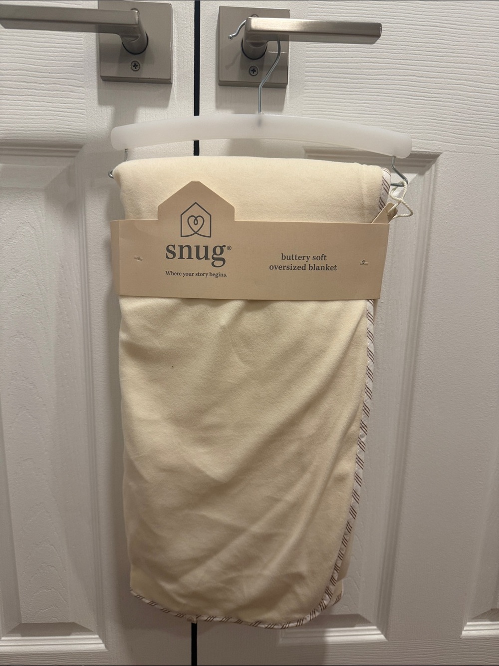 Snug Buttery Soft Oversized Blanket - Cream